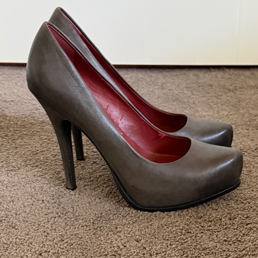 Luxury Rebel Charcoal Heels